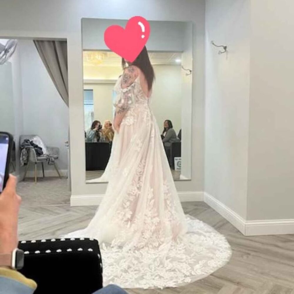 Cloud Nine Wedding Dress Detachable Sleeves, Buttona Down The Back